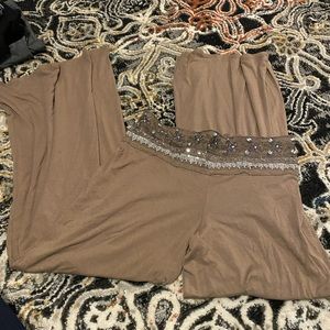 Vintage palazzo pants- beaded and ornate